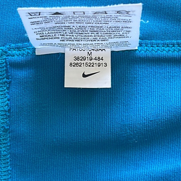 Nike Dri-Fit Turquoise w/Neon Stripes Athletic Tennis Skort-M Top Sold Separate - Picture 5 of 7